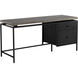 Norwood 63 X 19.5 inch Grey / Black Desk